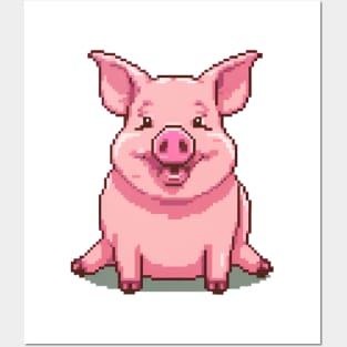 Happy Pig Posters and Art
